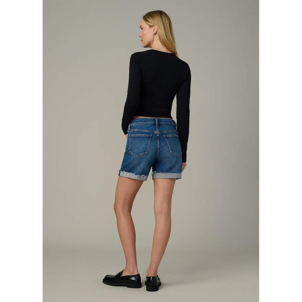 Joe's Jeans Rolled 5 In Short Latvia Dark Wash High Rise Denim Shorts Size 25
